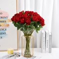 thumbnail image 4 of BAKIBO 10 Pcs Artificial Flowers, Fake Roses with Long Stems Realistic Silk Rose Bouquets, for Wedding Decorations Spring Party Home Table Decor, 4 of 7