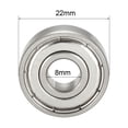 thumbnail image 4 of S608ZZ Stainless Steel Ball Bearing 8x22x7mm Shielded S608Z Bearings, 4 of 5