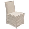 thumbnail image 2 of Nova Lifestyle Sonoma 2-Pack Dining Chairs with Wood Legs and Sand Linen Removable Slipcover, 2 of 8