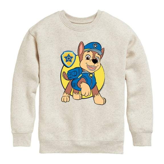Paw Patrol - Chase Sketch - Toddler & Youth Crewneck Fleece Sweatshirt