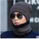 thumbnail image 1 of Gorro de invierno cálido para hombre, gorro de lana de punto, gorro de ciclismo de invierno, gorro con protección para los oídos, gorro a prueba de frío, gorro para hombre con cuello grueso, 1 of 6