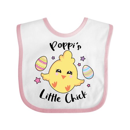 

Inktastic Happy Easter Poppi s Little Chick Gift Baby Girl Bib