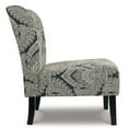thumbnail image 5 of Signature Design by Ashley Honnally Modern Medallion Pattern Accent Chair, Blue & Ivory, 5 of 8