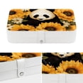 thumbnail image 4 of Panda Elegant PU Leather Jewelry Organizer Box with Removable Compartment, Portable Earring Organizer and Bracelet Holder, 4 of 6