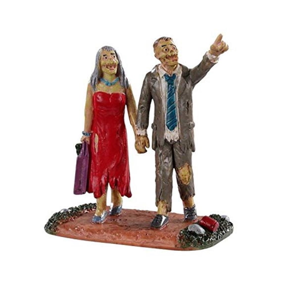 Lemax 02963 GRAVEYARD PARTYGOERS Spooky Town Figurine Miniature Village Decor Figure