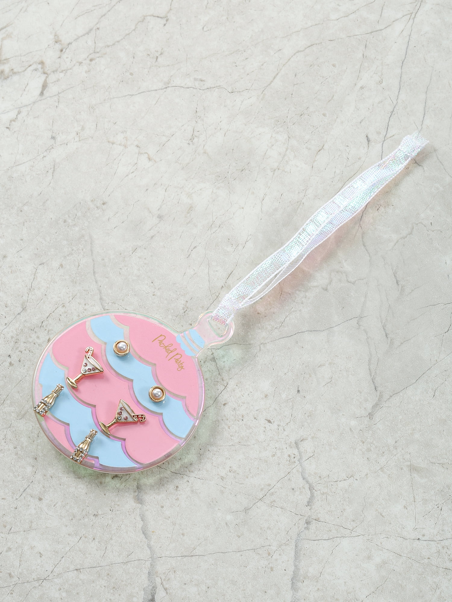 Packed Party Earring Set with Round Ornament