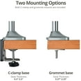 thumbnail image 2 of SIIG Triple Monitor Aluminum Gas Spring Desk Mount, 2 of 5