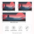thumbnail image 4 of Dailycode Satin Pillow Case King Silk Pillow Cover for Hair and Skin Envelope Closure Sun Tower Cherry Mountains 20"x40", 4 of 9