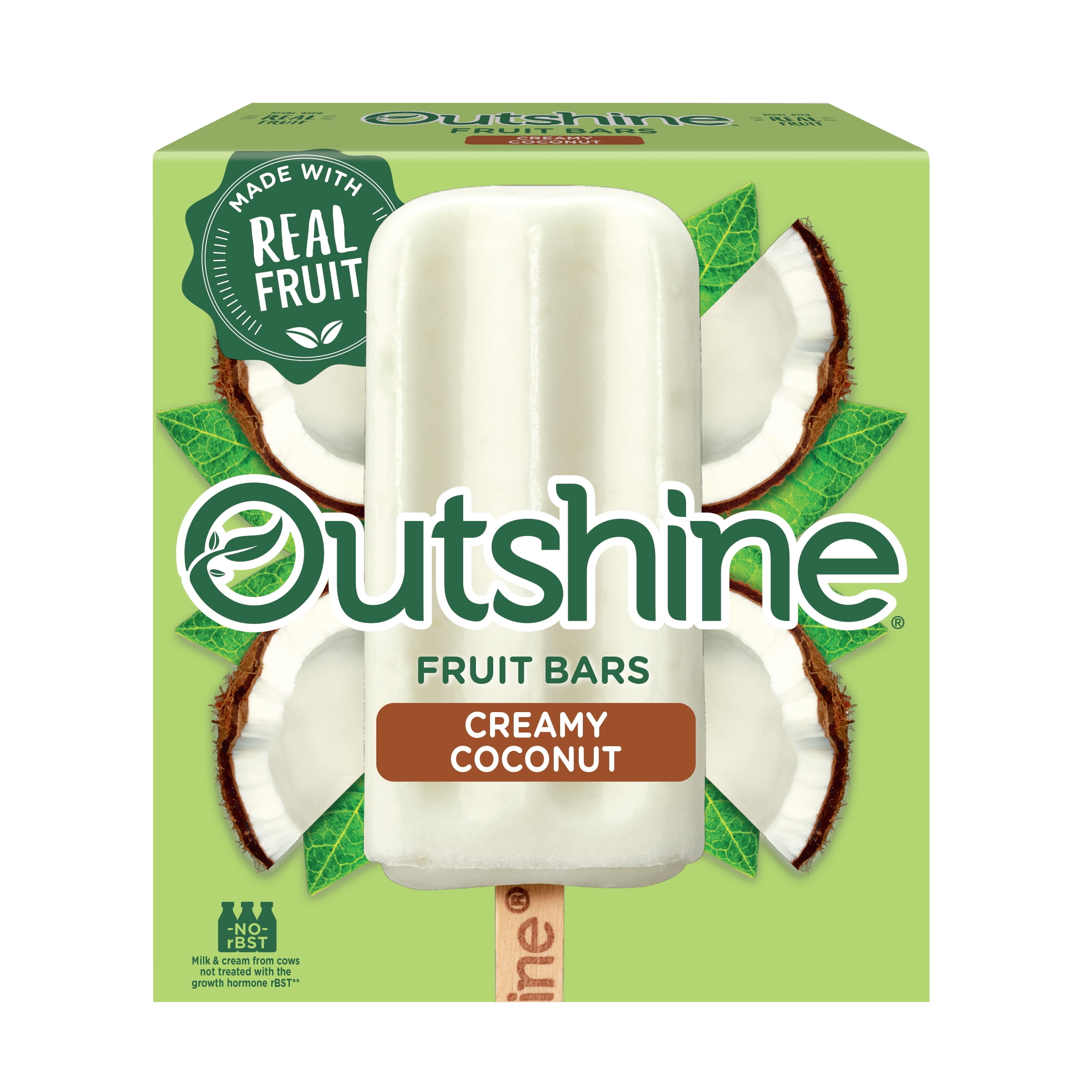 Outshine Creamy Coconut Frozen Fruit Bars, 6 Ct