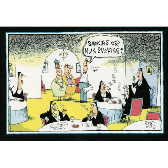 Nobleworks Smoking or Nun-Smoking Funny / Humorous McCoy Bros Birthday Card