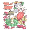 thumbnail image 2 of Women's Tom and Jerry Distressed Garden Friends  Graphic T-Shirt, 2 of 3