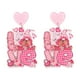 thumbnail image 2 of CaiYueKe Valentine's Day Earrings for Women, Acrylic Heart Dangle Drop Earrings, Cute Love Jewelry Gift, Party Wedding Prom Romantic Accessories, 2 of 4