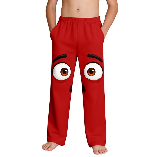 Pantalon de Plage Décontracté Imprimé pour Filles avec Poches Bas pour Enfants 100 % Polyester
