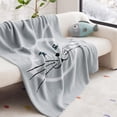 thumbnail image 6 of Cat Super Soft Knit Throw Blanket Warm Fuzzy Lightweight Travel Cozy Cute Blankets All-Season Grey Funny Blanket for Daughter Adults Students Teen Gifts Blanket ch Grey ch, 6 of 7