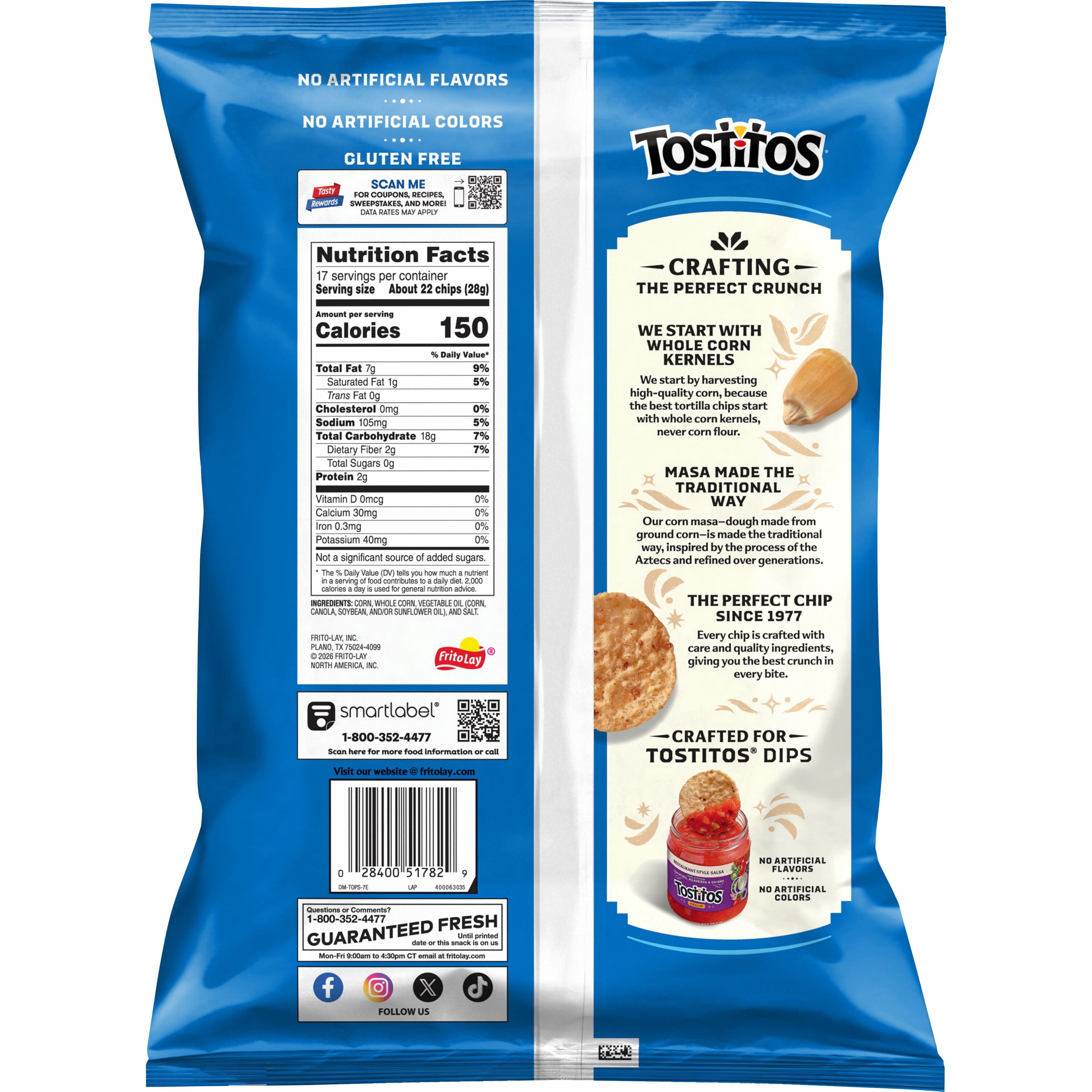 Tostitos Bite Size Tortilla Chips, 17 oz Bag