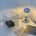 thumbnail image 1 of Cesta De Almacenamiento De Almacenamiento, Contenedor De Almacenamiento De Diseño Abierto De Malla De Acero Inoxidable Para Dormitorio De Oficina En Casa, 1 of 7