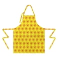 thumbnail image 2 of Yellow Sunflower Flower Pattern Apron-Garden Aprons for Women with Pockets-Cotton Linen Waterproof Kitchen Cooking Gardening Aprons Adjustable for Kitchen,Cooking,BBQ and Salon 33x27 Inch, 2 of 7