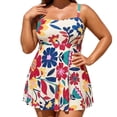 thumbnail image 2 of Stamzod Floral Swim Suits for Women 2026 Plus Size Bathing Suit Two Piece Tummy Control Swim Dress with Boyshorts, 2 of 7