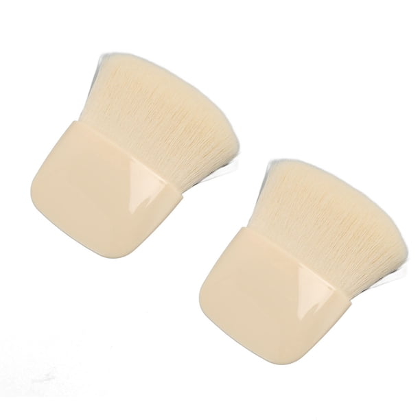 Mini Brocha De Maquillaje, Cerdas Suaves, Brocha Seca Para Polvo Facial Portátil Amigable Para La Piel, 2 Piezas Para Rubor