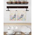 thumbnail image 3 of Easter Kitchen Dish Towels for Drying Dishes Set of 2, Country Rabbit Eggs Botanical Flowers Leaves Waffle Weave Microfiber Hand Tea Bathroom Towels Quick Dry & Absorbent Towel 15.7x23.6, 3 of 7