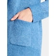 thumbnail image 4 of Time and Tru Women's Fuzzy Cardigan Sweater, Lightweight, Sizes XS-XXXL, 4 of 5