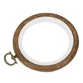 thumbnail image 1 of Unique Bargains 3.5' Rubber Round Embroidery Hoop Frame Cross-Stitch Ring, 2 Pack, 1 of 5