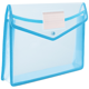 thumbnail image 1 of Bolsa de archivo FloreceBien A4, transparente, de gran capacidad, con borde tridimensional para tarjetas de visita, color azul, 1 of 5
