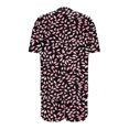 thumbnail image 4 of Trajes de Pantalones para Mujeres Casual Suelta Impresión Manga Corta, Cuello Redondo Pantalones Cortos Pijamas Poliéster, 4 of 5
