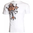 thumbnail image 3 of ARCHAIC by AFFLICTION White GODFREY Cross Short Sleeve Slim Fit Y2K T-shirt NWT, 3 of 8