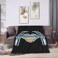 thumbnail image 6 of DouZhe Ultra-Soft Micro Fleece Lightweight Flannel Bed Blanket, Skull Hand Love Beach Print Cozy Warm Throw Blankets, 50"x40", 6 of 7