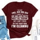 thumbnail image 2 of Camiseta de manga corta con estampado de letras y cuello redondo suelto a la moda de verano para mujer Pompotops  hkajfhjk470681, 2 of 6