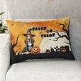 thumbnail image 2 of Trick or Treat Basset Hound Needs Candy Happy Halloween Night Quilt Pillowcase Bassets Dog Breed Lovers Gifts Idea Throw Pillow Cover Bed Home Decor - 02020, 2 of 5