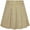 Khaki, variant on Girls Skirt Black Pleated School Uniform Daily High Waist Elastic Tennis 7-8 Years