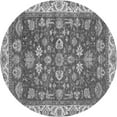 thumbnail image 1 of Ahgly Company Indoor Round Oriental Gray Traditional Area Rugs, 4' Round, 1 of 4