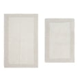 thumbnail image 2 of Home Weavers Luxury Collection 100% Cotton Reversible Bathroom Rug Set Machine Washable Bathroom Rug-17"x24", Bath Rug- 21"x34", Ivory Color 2 Piece Bath Rug set, 2 of 7