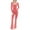 Watermelon Red, variant on JIUKE Jumpsuits for Women Long Sleeve Square Neck Bodysuits Full Length Stretchy Flare Pants 1 Piece Summer Outfits