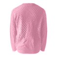 thumbnail image 5 of Veste Décontractée Grande Taille pour Femmes, Tricotée Ajourée avec Fermeture Éclair, Cardigan Ouvert à la Mode pour Automne Hiver, 5 of 5