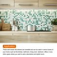 thumbnail image 4 of Uxcell 20Pcs Mosaic Tile Stickers, 10x10cm Wallpaper Self-Adhesive Sticker Backsplash for Kitchen Bathroom (Style 2), 4 of 6