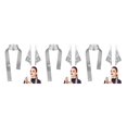 thumbnail image 2 of maskred Stylish Accessories For Unisex Party Dress For Women Radiates Glamour Silver 3Set, 2 of 6