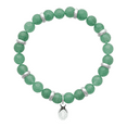 thumbnail image 3 of Mystigrey Rio Stainless Steel Bracelet Green Quartzite Large for Men and Women, 3 of 4