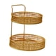 thumbnail image 4 of Estante para especias, cesta para cebollas, cesta de almacenamiento de metal para armario, encimera de cocina Dos niveles, 4 of 7