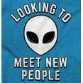thumbnail image 2 of Funny Nerdy Aliens UFOs Believers Womens Fitted Plus Size Graphic Tee Brisco Brands 3X, 2 of 5