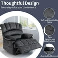 Tabaray 40" Oversized Reclining Home Chair, Wide Push Back Recliners