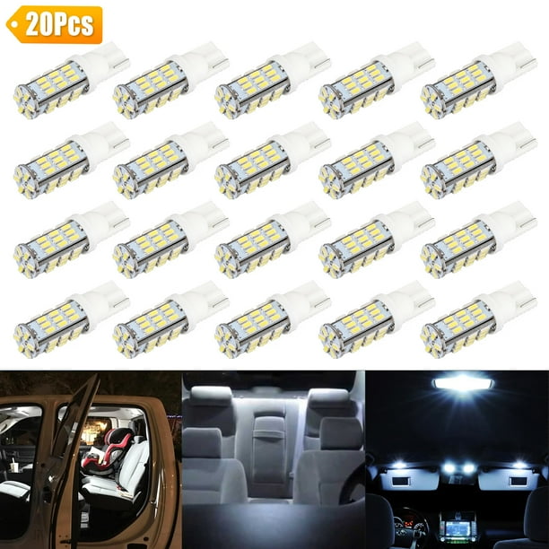 RV Interior LED Light Bulbs, EEEkit 20pcs Bright T10 921 194 42SMD 12V