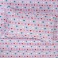 thumbnail image 3 of Kids Fun & Bright Printed Microfiber Sheet Sets, Ultra Soft Fitted Sheets with Straps - Hearts, Twin Size, 3 of 5