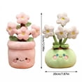 thumbnail image 3 of Wizlet Cute Potted Flower Plush Toy, Cartoon Succulent Plant Stuffed Doll, Kawaii Flower Pot Plush Decor Gift for Home-A, 3 of 5
