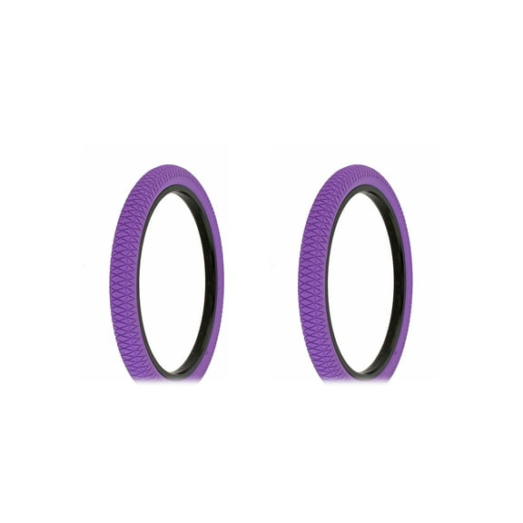 Two Bike Tire 20 x 1.95 Purple/Purple Side Wall HF0884.
