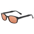 thumbnail image 2 of Pacific Coast Original KD's Biker Sunglasses (Black Frame/Orange Lens), 2 of 6
