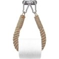thumbnail image 1 of Toilet Paper Holder, Hemp Rope Towel Holder for Bathroom and Kitchen Bathroom Paper Holder Toilet Roll Holder (Yellow), 1 of 5
