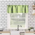 thumbnail image 2 of Pink and White Striped Valance Curtain Vertical Stripe Geometric Modern Farmhouse Chic Style Rod Pocket Valance Window Treatments Short Curtains for Kitchen Living Room Bathroom 54x18inch, 2 of 6